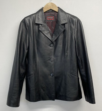 Vitto & Lugo (Barcelona) Sheep Leather Fitted Jacket Blazer Size 40          W10