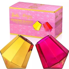 Dragon Glassware x Barbie Whiskey Glasses, Barbie Dreamhouse Collection, 10 oz