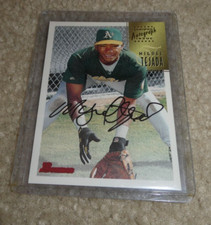 1997 Bowman Miguel Tejada Certified Autograph Rookie Card CA78