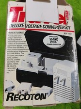 RECOTON ADF1650 TRAVEL DELUXE VOLTAGE CONVERTER KIT INCOMPLETE IN BOX