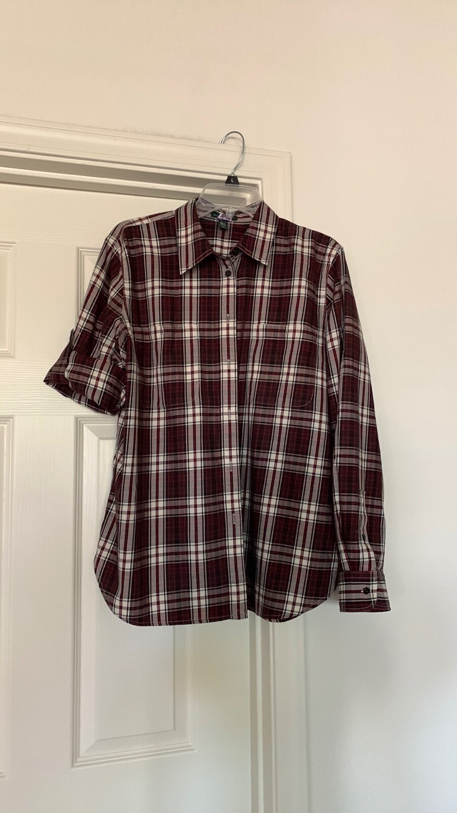 Ralph Lauren plaid flannel woman’s shirt size XL Gem