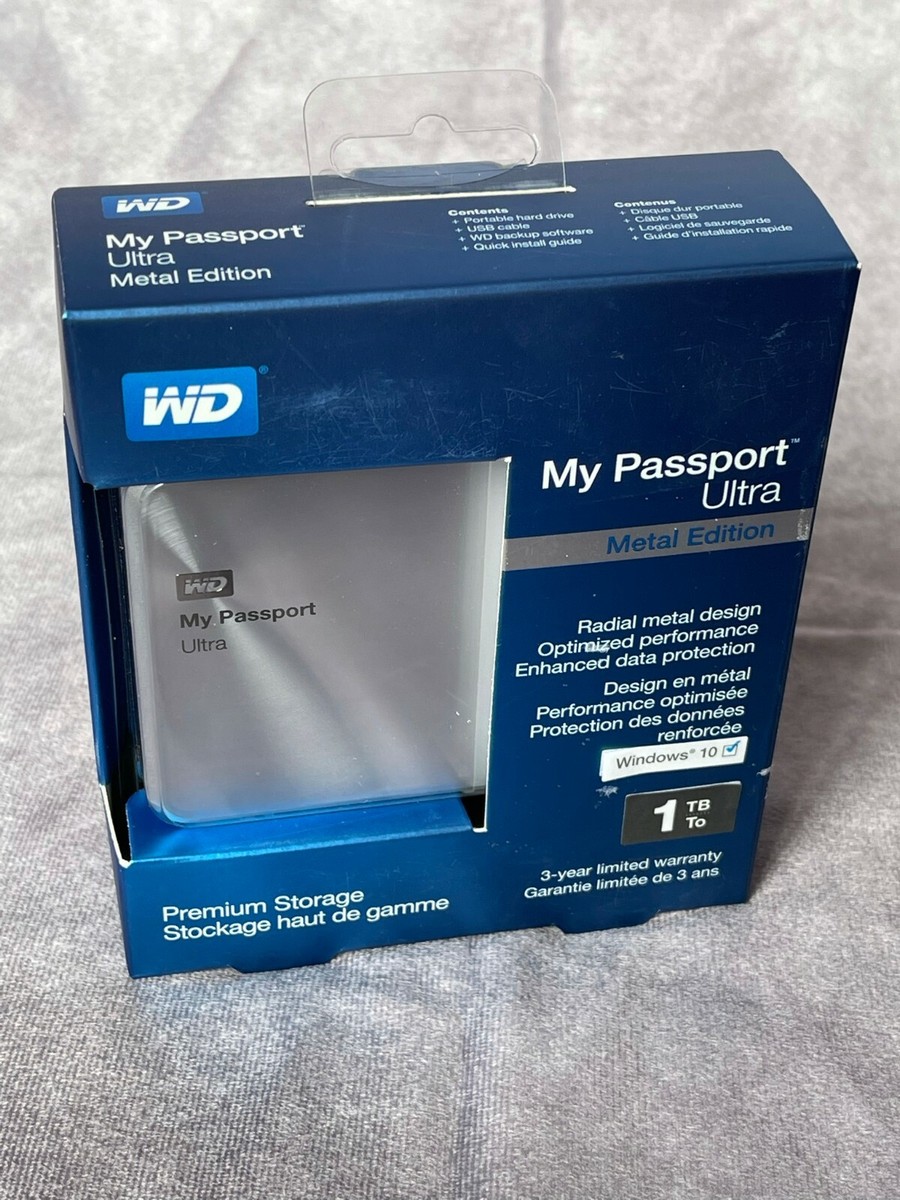 WD My Passport Ultra Metal Edition 1TB External Hard Drive