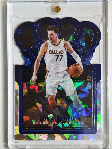 2021 Crown Royale Luka Doncic #20 BLUE CRYSTAL /99 Holo Die Cut - Ready to Grade