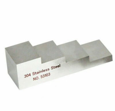304 Stainless Steel 6.25-12.5-18.75-25mm Ultrasonic Calibration Test Block  