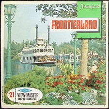 1960's Disneyland Frontierland 3d View-Master 3 Reel Packet - Edition "A"