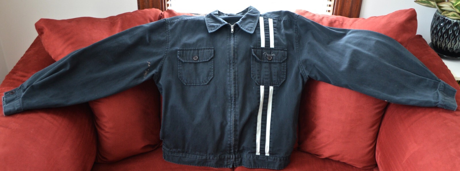 Early 2000's Fender Guitar Racing Jacket Gem