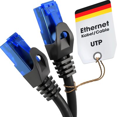 Ethernetkabel - 15m - Netzwerk-, Patch- & Internetkabel mit bruchsicherer Ausführung