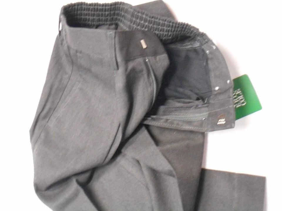 BOYS ERIC COLE NAVY & GRAY PLEATED PANTS SIZES 4T-18 HUSKY/34 HUSKY WAIST - Image 3 of 4