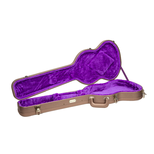 Crossrock Wood Case for Gibson SG Electric Guitars-Security Lock-Chocolate Brown - Picture 4 of 7