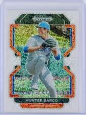 2022 Panini Prizm Draft Picks HUNTER BARCO White Sparkle Refractor RC Rookie SSP