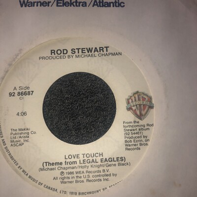 rod stewart love touch , WB records 45rpm vinyl single