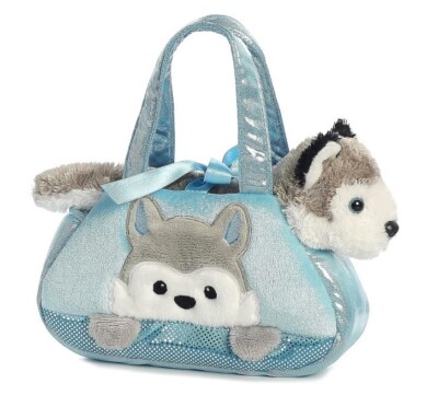 Plush Husky ''Huskimo'' & Huskimo Pet Carrier, Perfect for American Girl Dolls