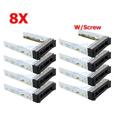 Lot of 8 Lenovo 2.5" SAS SATA Hard Drive Tray Caddy for ST250 ST550 SR550 SR650