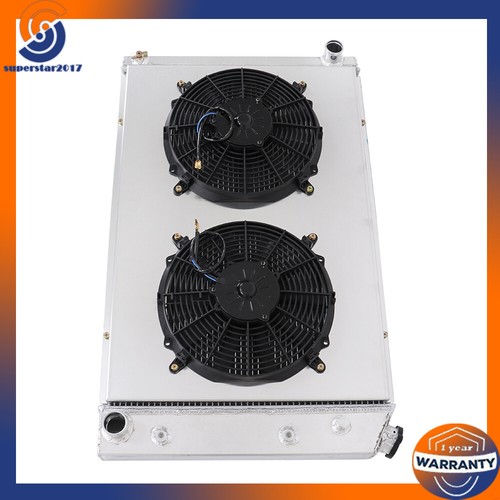 4 filas de radiador + ventilador de cubierta para 73-87 Chevy C/K C10 C20/30 K10/20 GMC C2500 CC716 - Imagen 5 de 15