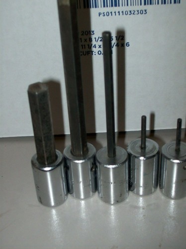11- WILLIAMS / ALLEN 8-3/8" DRIVE 3 1/4 DRIVE ALLEN WRENCH SOCKETS - Picture 2 of 5