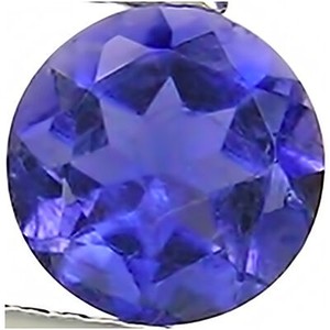 1.10 Ct Natural Iolite Purplish Blue Color Round Cut