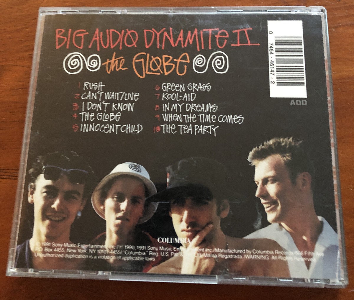Big Audio Dynamite 11, “The Globe” 1991, 46147, Columbia Records