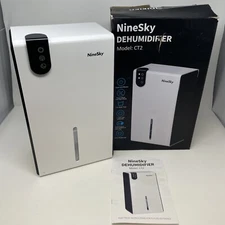 NineSky CT2 White Black 85W Max 60Hz 7 Colorful Light Dehumidifier For Home