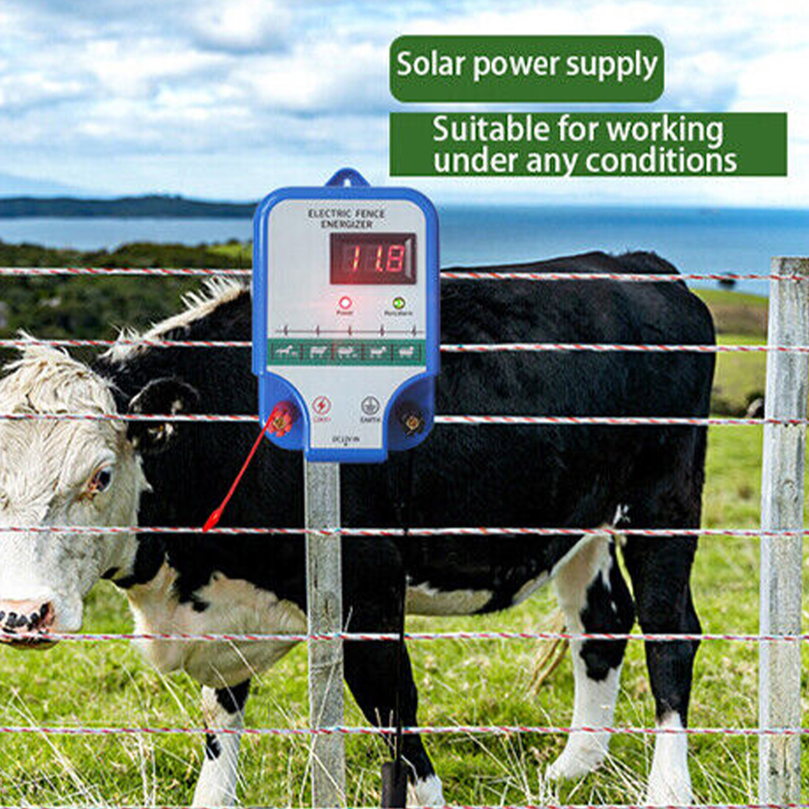 3 Joules HighPower Output Electric Fence Energizer for Livestock Pet