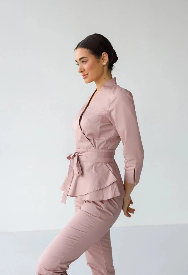 Juego de exfoliantes de algodón médico para mujer, color rosa claro, tallas S, M (algodón premium) Foto 3 de 4