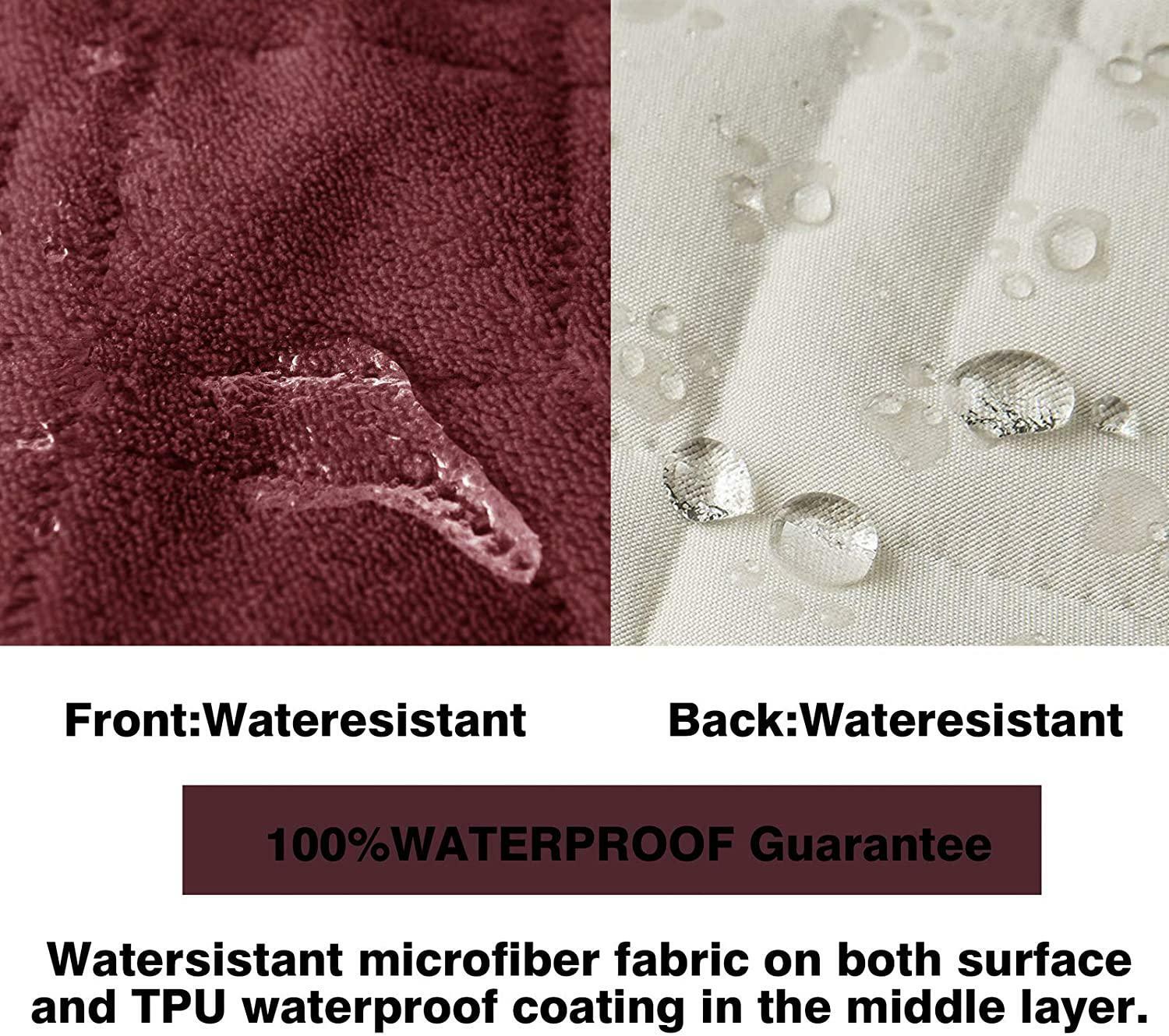 Ameritex Waterproof Sofa Cover Coral Fleece Furniture Protector Anti