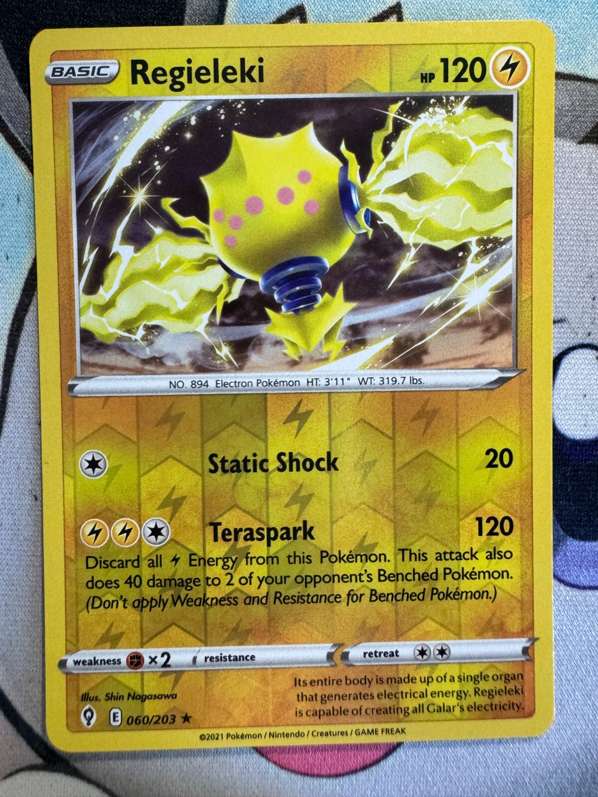 Regieleki Reverse Holo English Pokemon TCG BKO443