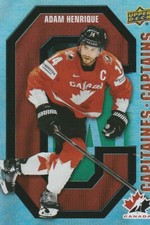 2021/2022 HOCKEY CARD TIM HORTONS TEAM CANADA -  ADAM HENRIQUE CAPTAINS CC-1