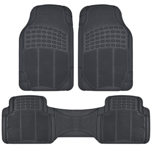 Car Floor Mats Full Set 3pc All Weather Rubber Liners Black Fits Nissan Models