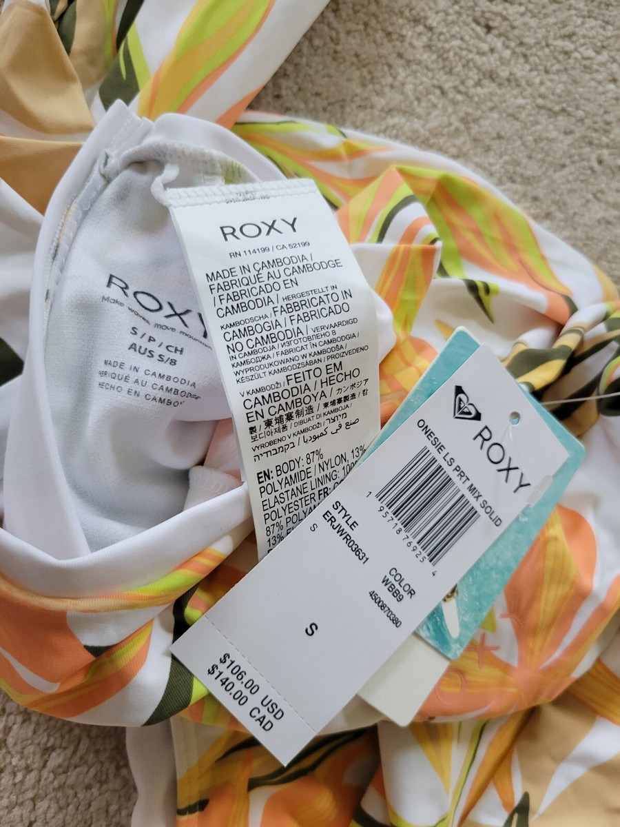 Roxy - Na NWT Women's ROXY Long Sleeve Rashguard Print Mix size Small