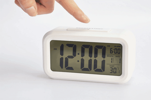 Digital LCD Display Alarm Clock Calendar Thermometer Temperature with Backlight - Bild 8 von 12