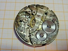 Feines Ankerwerk für Taschenuhr  Union Ancre  defekt Unruhe OK D = 42 mm EB 156