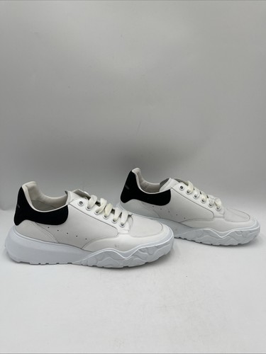 Alexander McQueen Court Sneakers White/Black Size 42