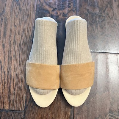 Nisolo Isla Slide Sandals Honey Tan Brown