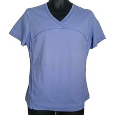 Skechers by Barco Scrub Top Ceil Blue Women's Size Medium