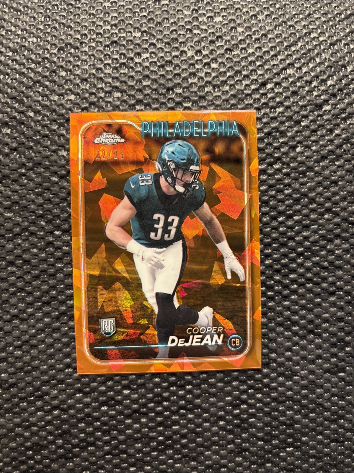 2024 Topps Chrome Sapphire- Rookies Cooper DeJean #232 Orange Refractor /25 (RC)