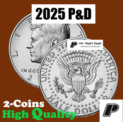2025-D Kennedy Half Dollar 20-Coin Roll BU