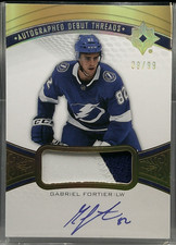 2021-22 Ultimate Collection Autographed Debut Threads -- Gabriel Fortier  9/99