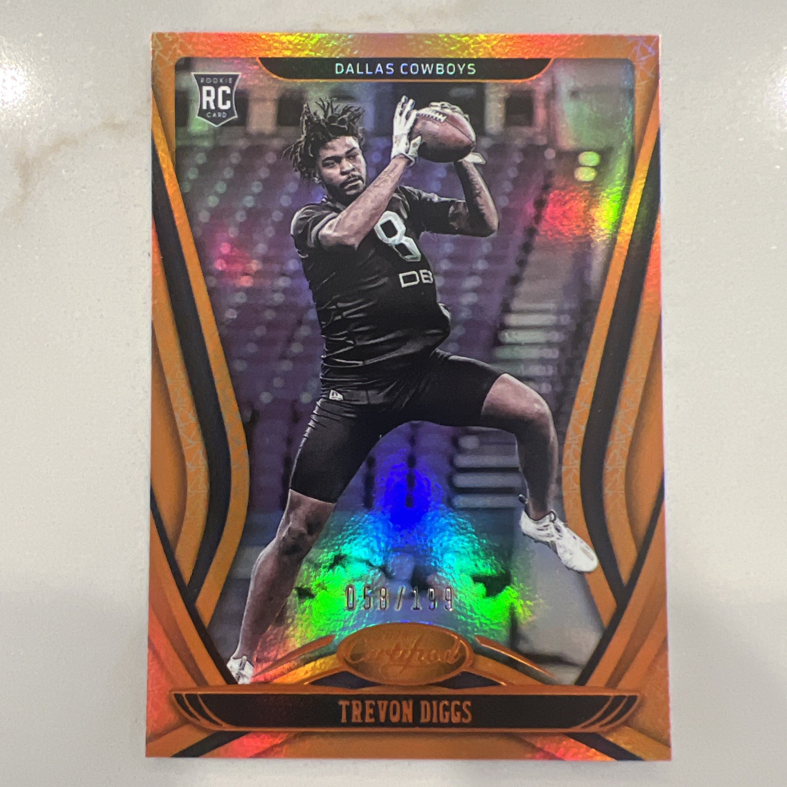 2020 Panini Certified - Rookies Trevon Diggs #166 Mirror Orange /199 (RC)