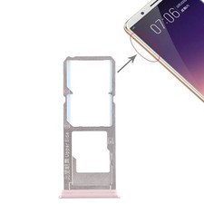 For Vivo Y79 2 x SIM Card Tray + Micro SD Card Tray pink
