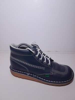 Kickers Kick klassische Knöchel Leder Schuhe Jungen Jugendliche UK Größe 5 gebraucht