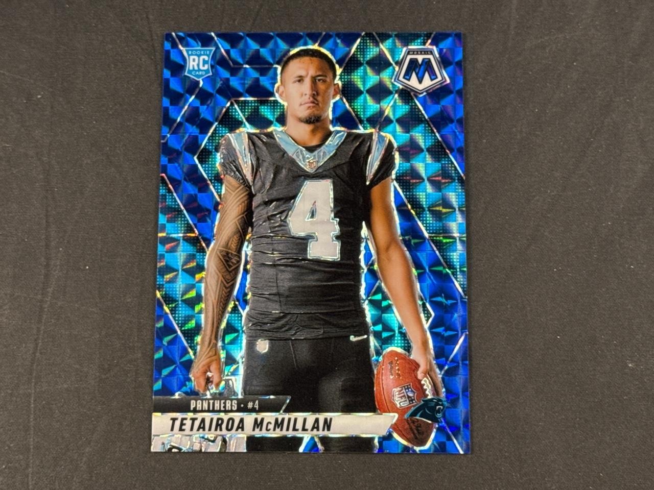 2025 PANINI MOSAIC TETAIROA MCMILLAN #274 ROOKIE VARIATION BLUE PRIZMS 28/99