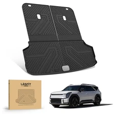 Cargo Mat for Kia EV9 2024-2026 All Weather Waterproof Cargo Liner with Seatback
