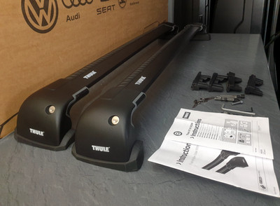 GENUINE THULE ROOF BARS RACK WINGBAR EDGE 9592 BMW 3 SERIES  SALOON 2005-18