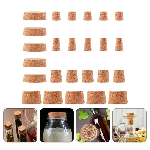 Bouchons Liège Naturel 100 Bouchons Liège Vin QINERSAW - Réutilisables - Naturels - 21x40mm Bouchons En Liege