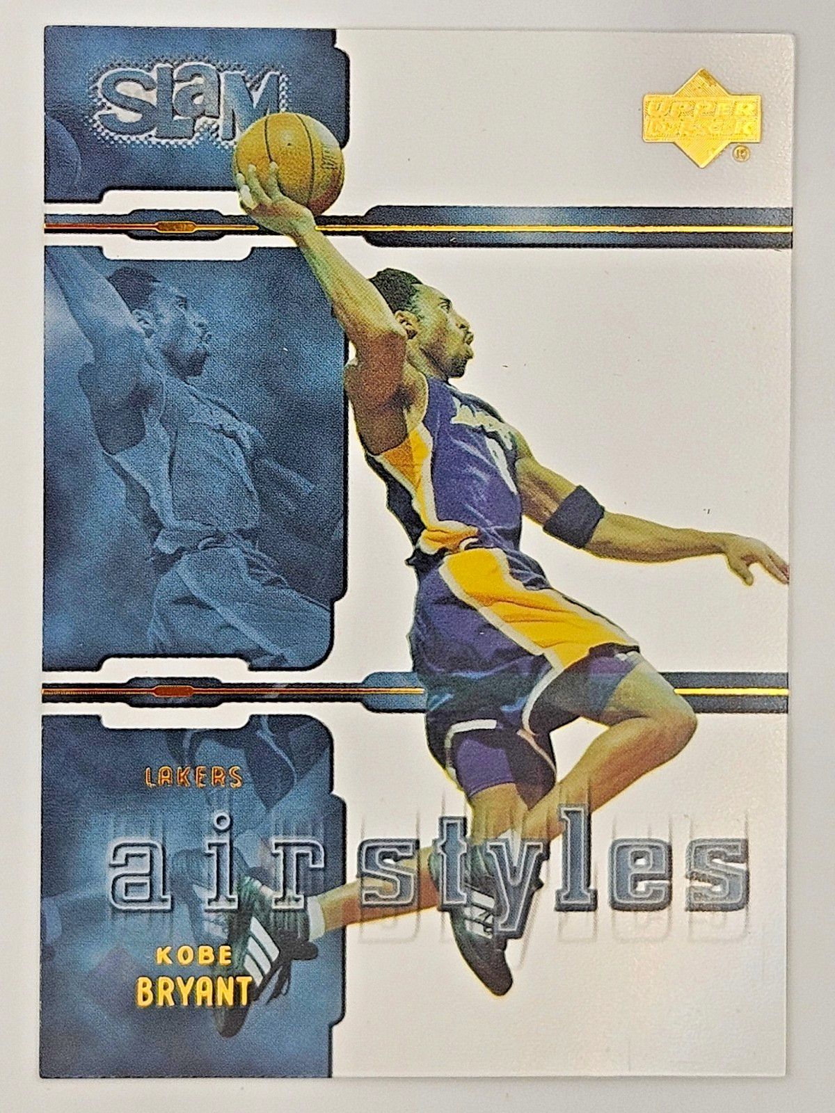 Kobe Bryant #AS8 Basketball Cards 2000 Upper Deck Slam Air Styles trading card — raw and PSA graded price guide