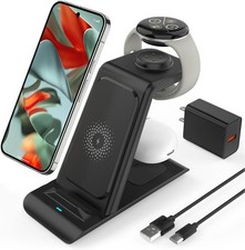 Upgraded 3 in 1 Wireless Charger for Google Pixel Watch 3/2, for Pixel 10 9/P...