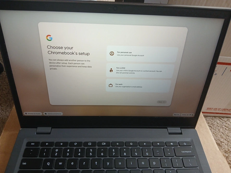 Lenovo ChromeBook S345-14AST AMD A6-9220C 1,80 GHz 4 GB RAM 32 GB SSD 14 pulgadas Foto 2 de 4