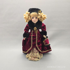 VTG Collectors Choice by DanDee Genuine Fine Bisque Porcelain Girl Doll 15" Tall
