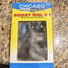 Chicago Electric Rotary Tool Set Corded Blue ...