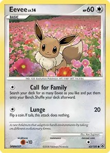 Eevee - 62/100 - Pokemon Majestic Dawn Card LP